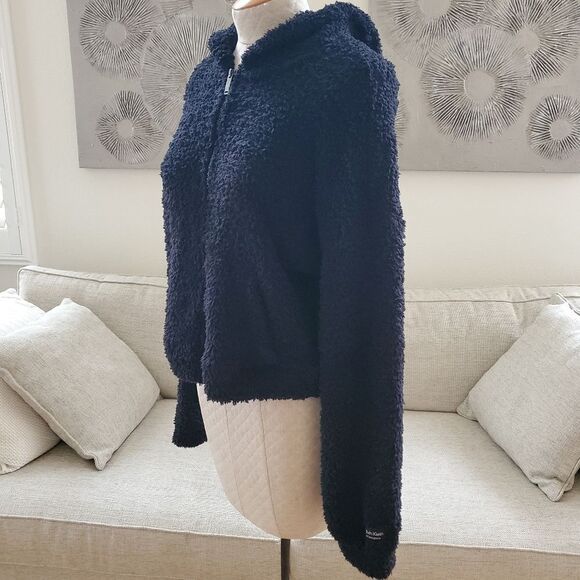Calvin Klein Performance Fuzzy Zip-Front Hoodie Sz Med - Picture 7 of 13